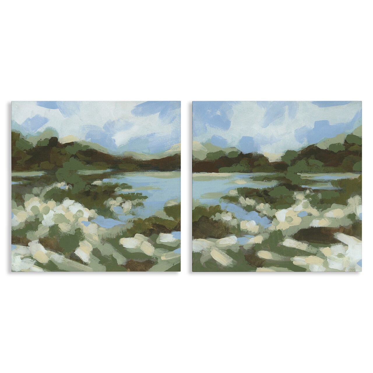 Stupell Industries Vivid Impressionist Landscape 2pc Canvas Wall Art Set Design by June Erica Vess